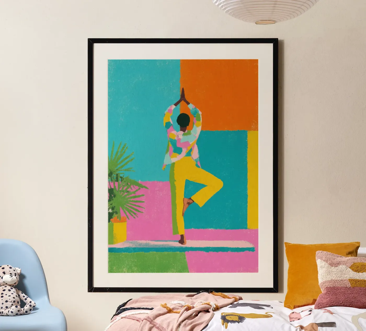 Yoga poster van Nikis Art Studio