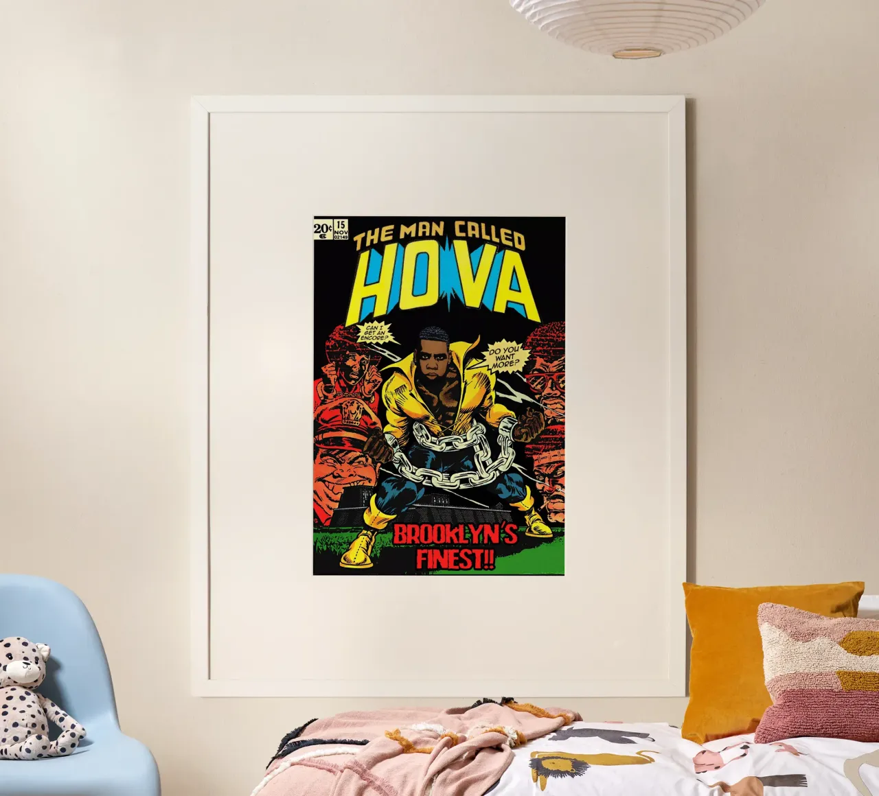 Dangerous Hova poster con telaio in alluminio da Ads Libitum