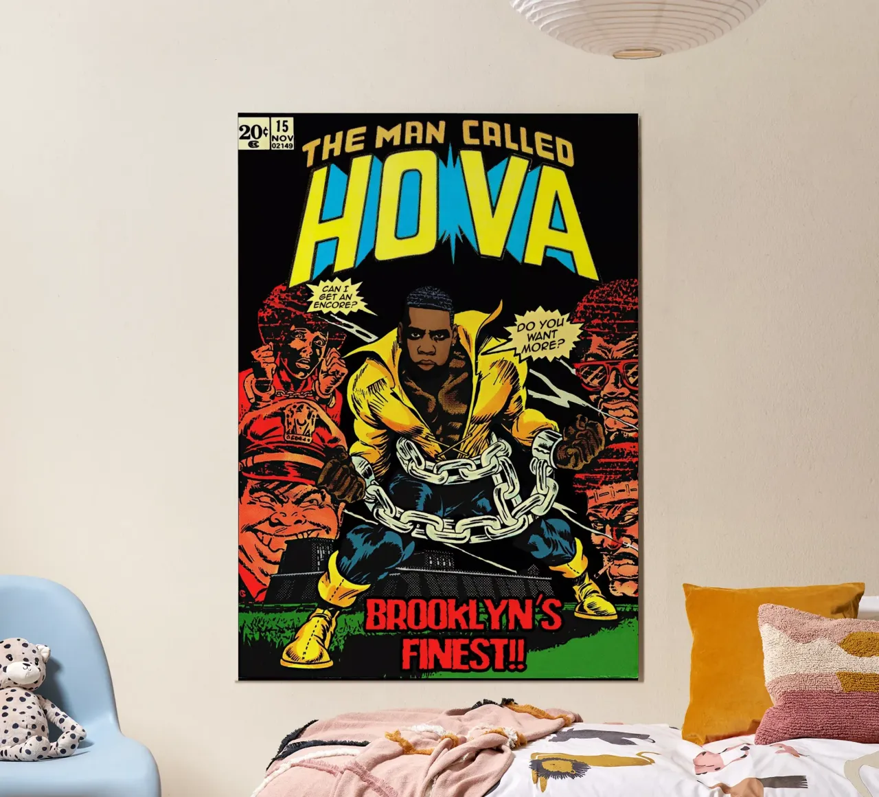 Dangerous Hova poster con telaio in alluminio da Ads Libitum
