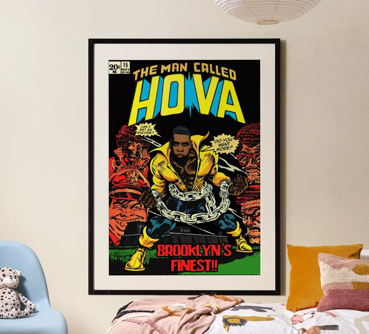 Dangerous Hova poster con telaio in alluminio da Ads Libitum