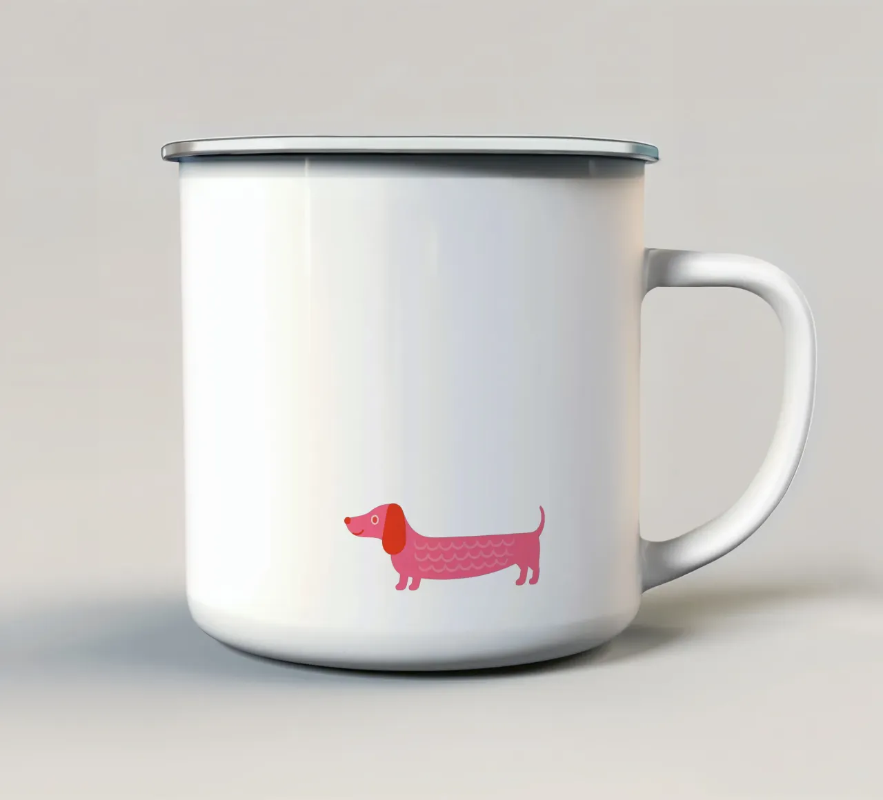 Dackel tazza in smalto da Made in Bavaria