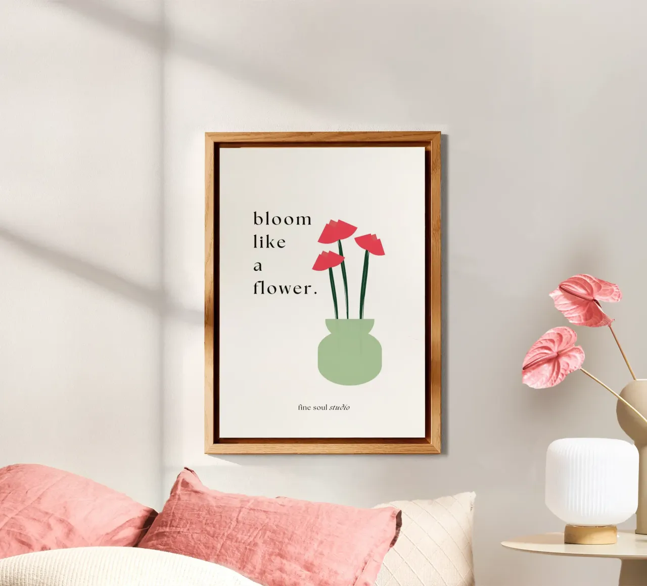 sbocciare come un fiore alluminio dibond da studio.ladina