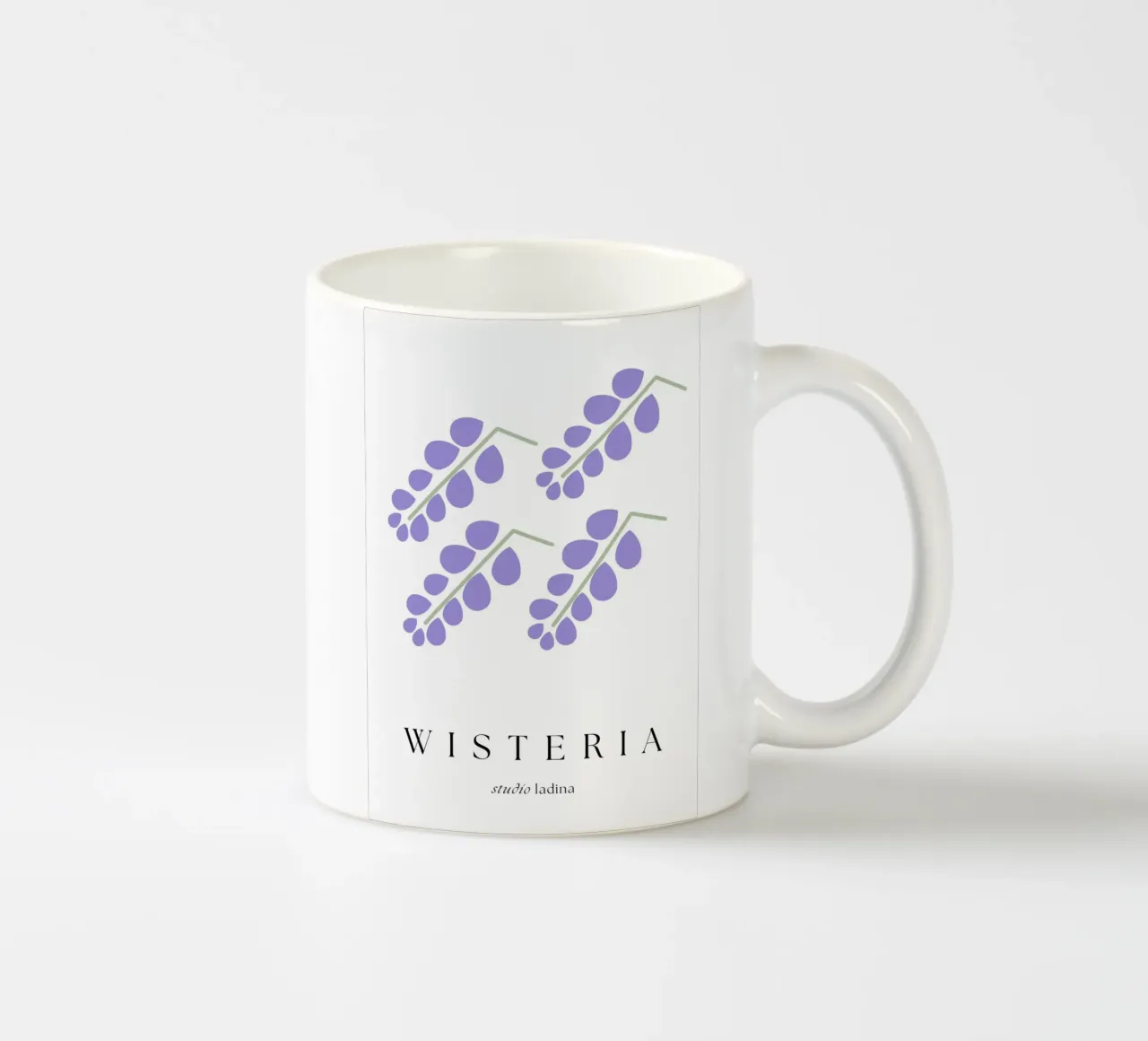 WISTERIA tazza in ceramica da studio.ladina