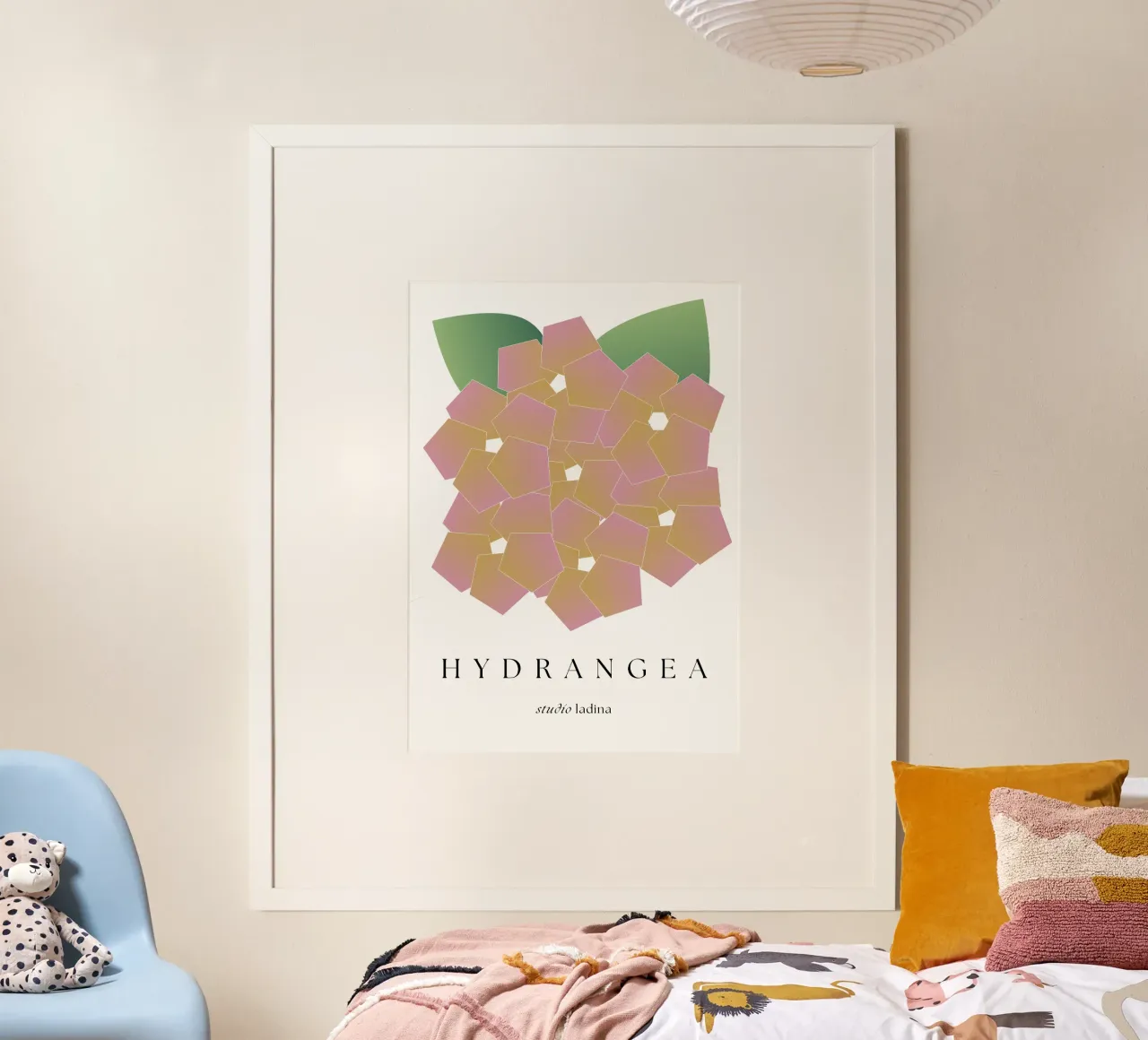 HYDRANGEA poster van studio.ladina