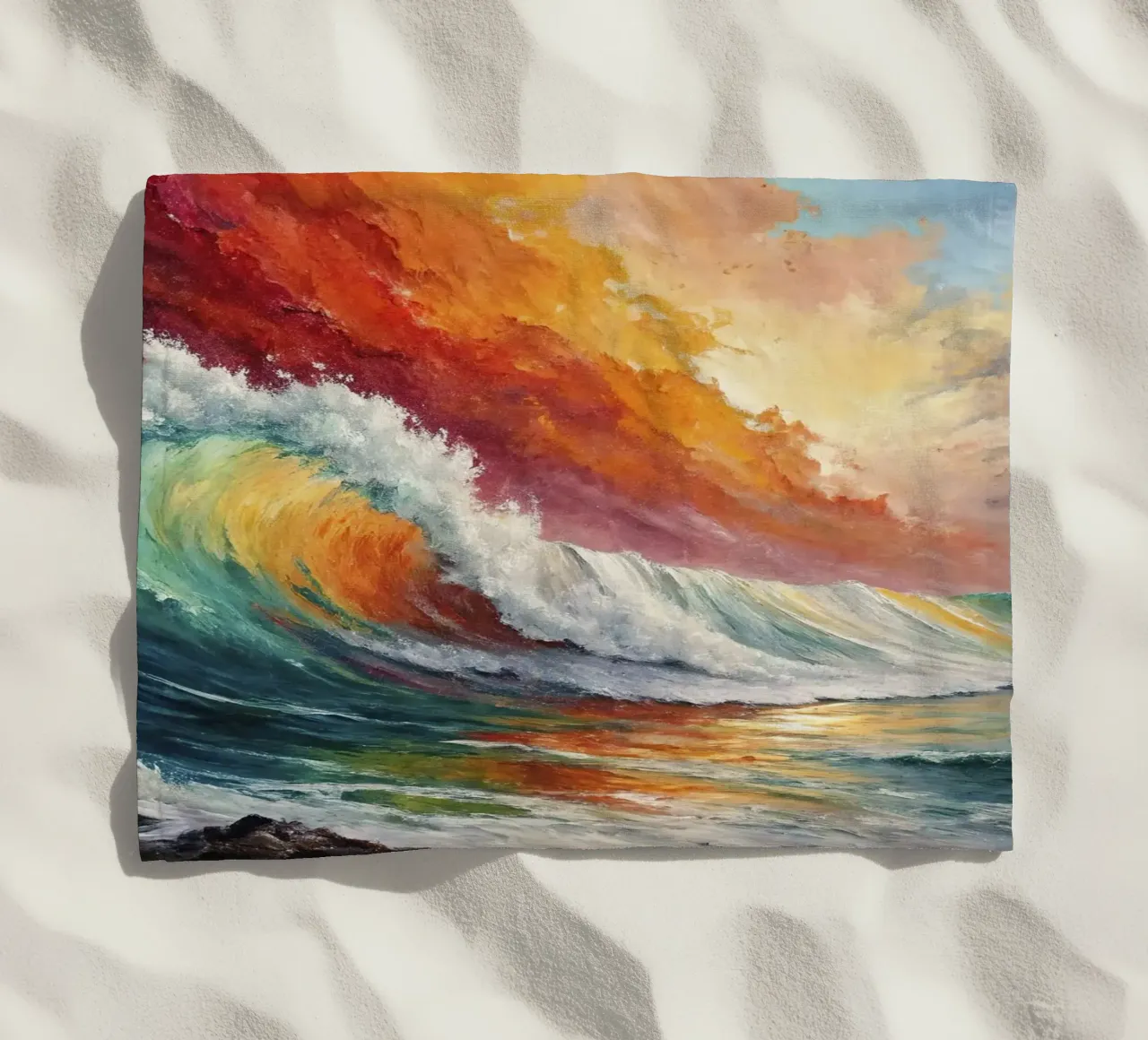 Onde arcobaleno telo mare da 🎁 NOBELART