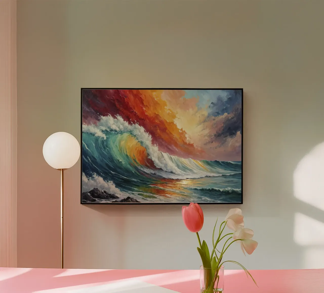 Rainbow waves plexiglass da 🎁 NOBELART