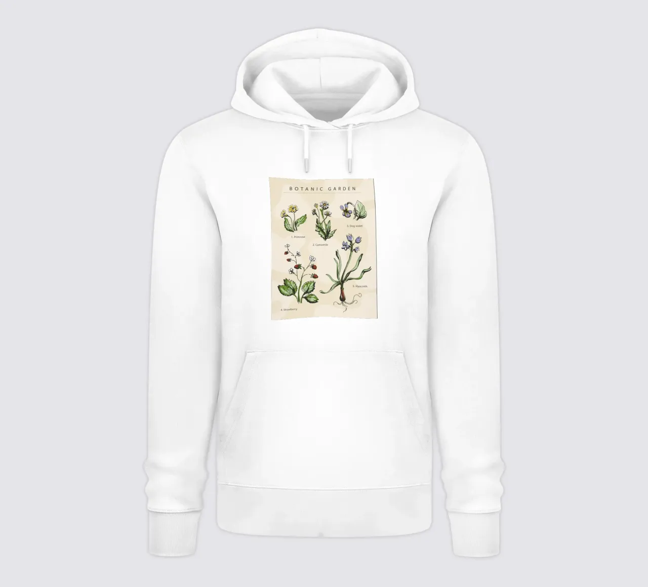 Poster botanico di piante felpa con cappuccio da 🎁 NOBELART