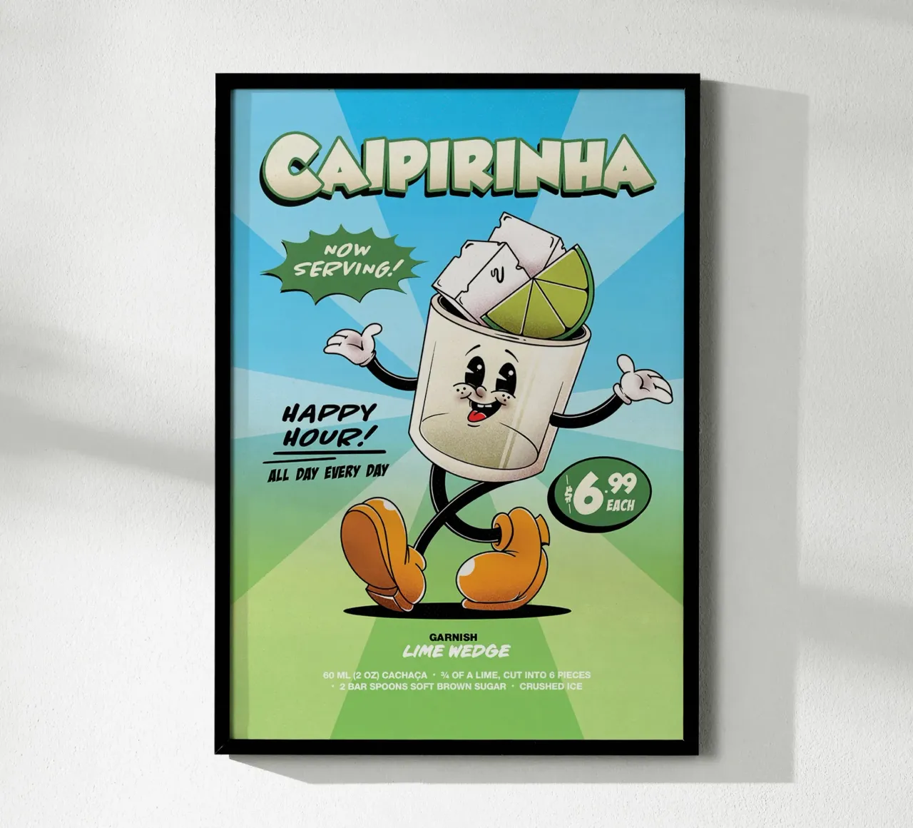 Cocktail Caipirinha Groovy carta hahnemühle da Michael Glock