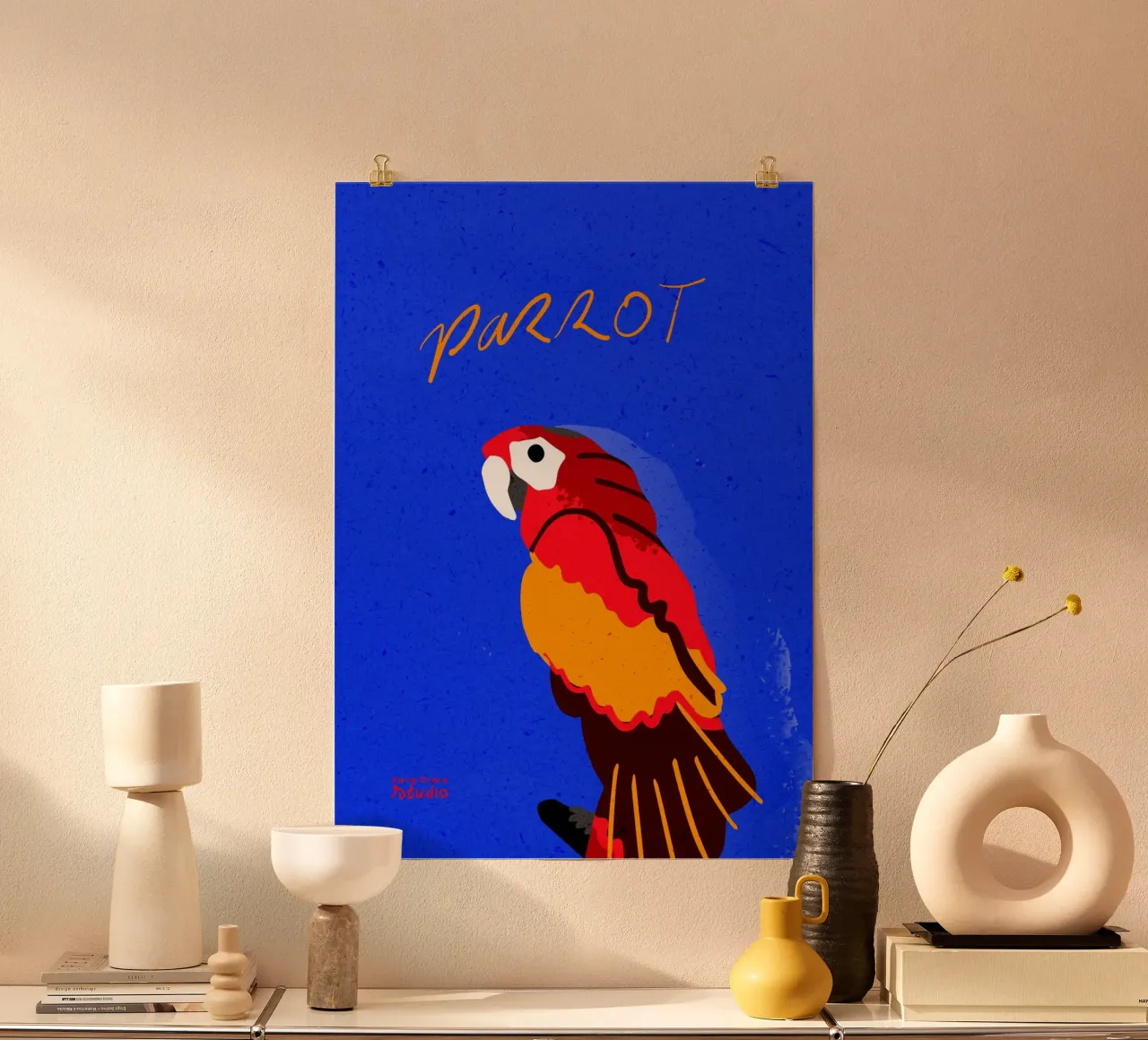 Parlare con i pappagalli carta hahnemühle da Keva Epale