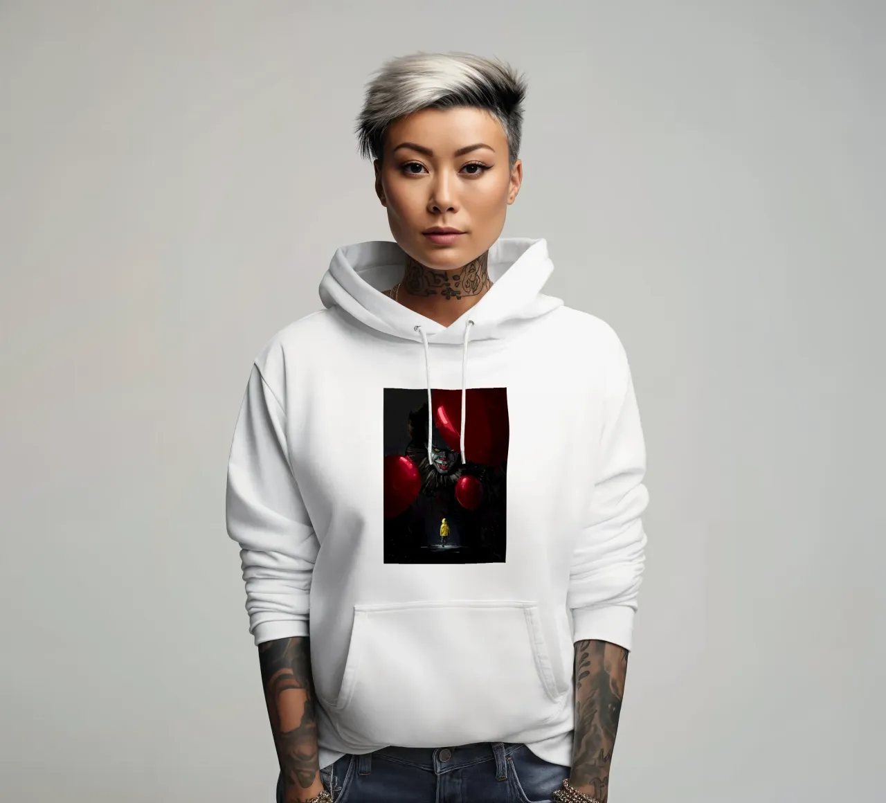 Pennywise It Clown felpa con cappuccio da nabakumov