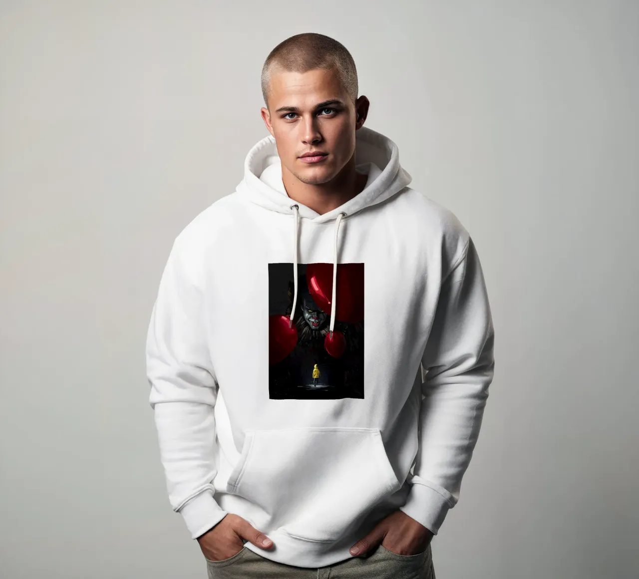 Pennywise It Clown felpa con cappuccio da nabakumov