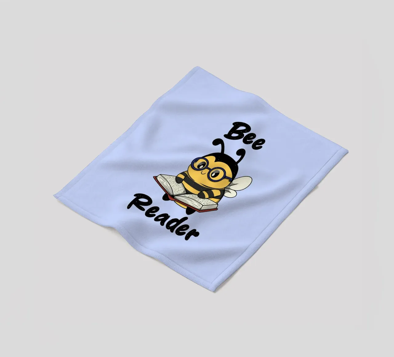 Bee Reader fleece blanket by Loobs