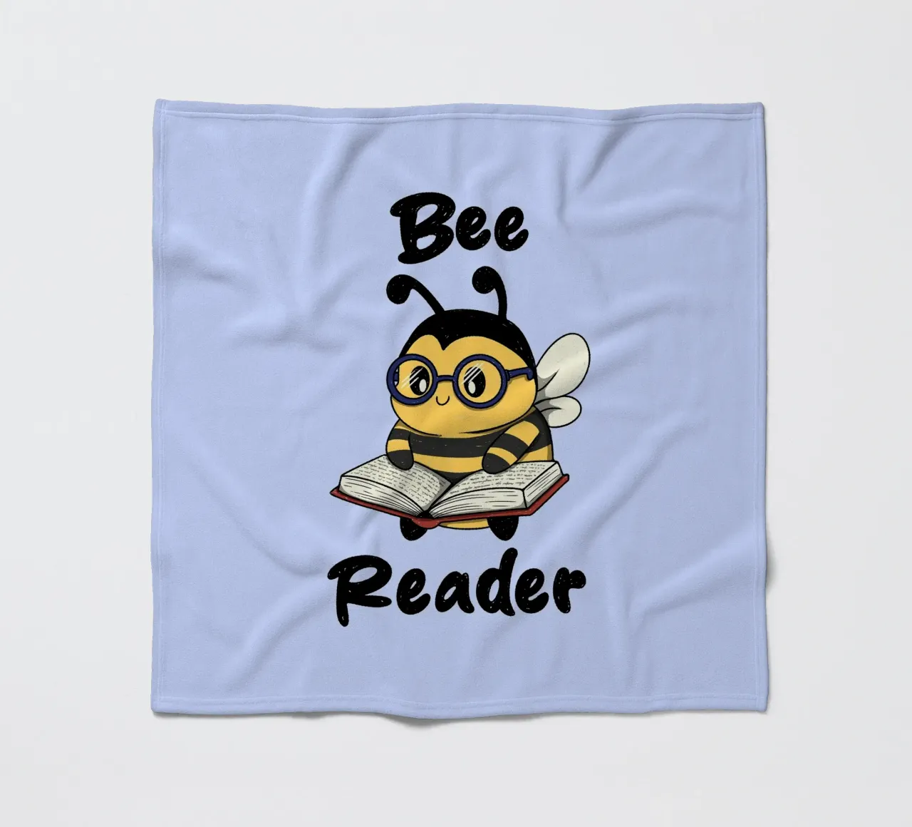 Bee Reader fleece blanket by Loobs