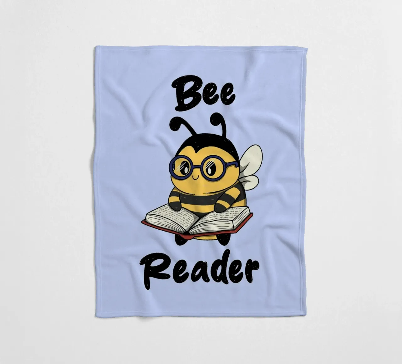 Bee Reader fleece blanket by Loobs