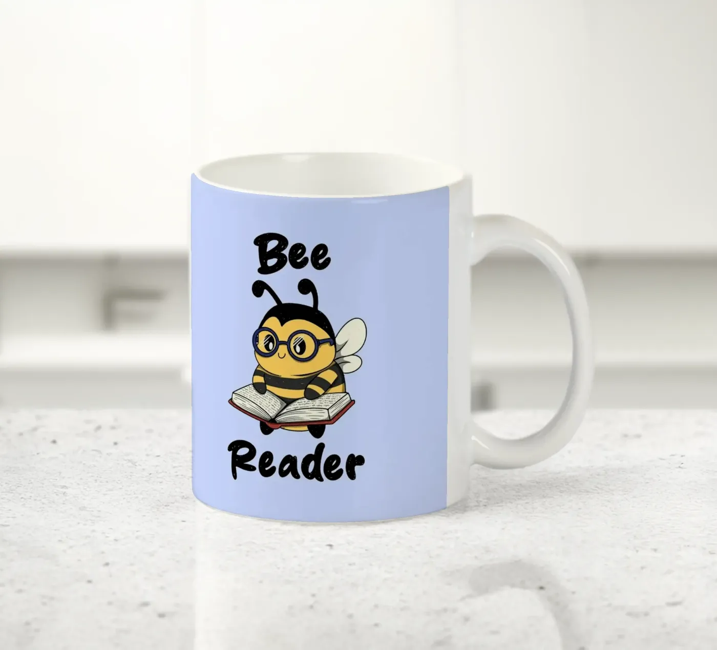 Bee Reader ceramic mug by Loobs