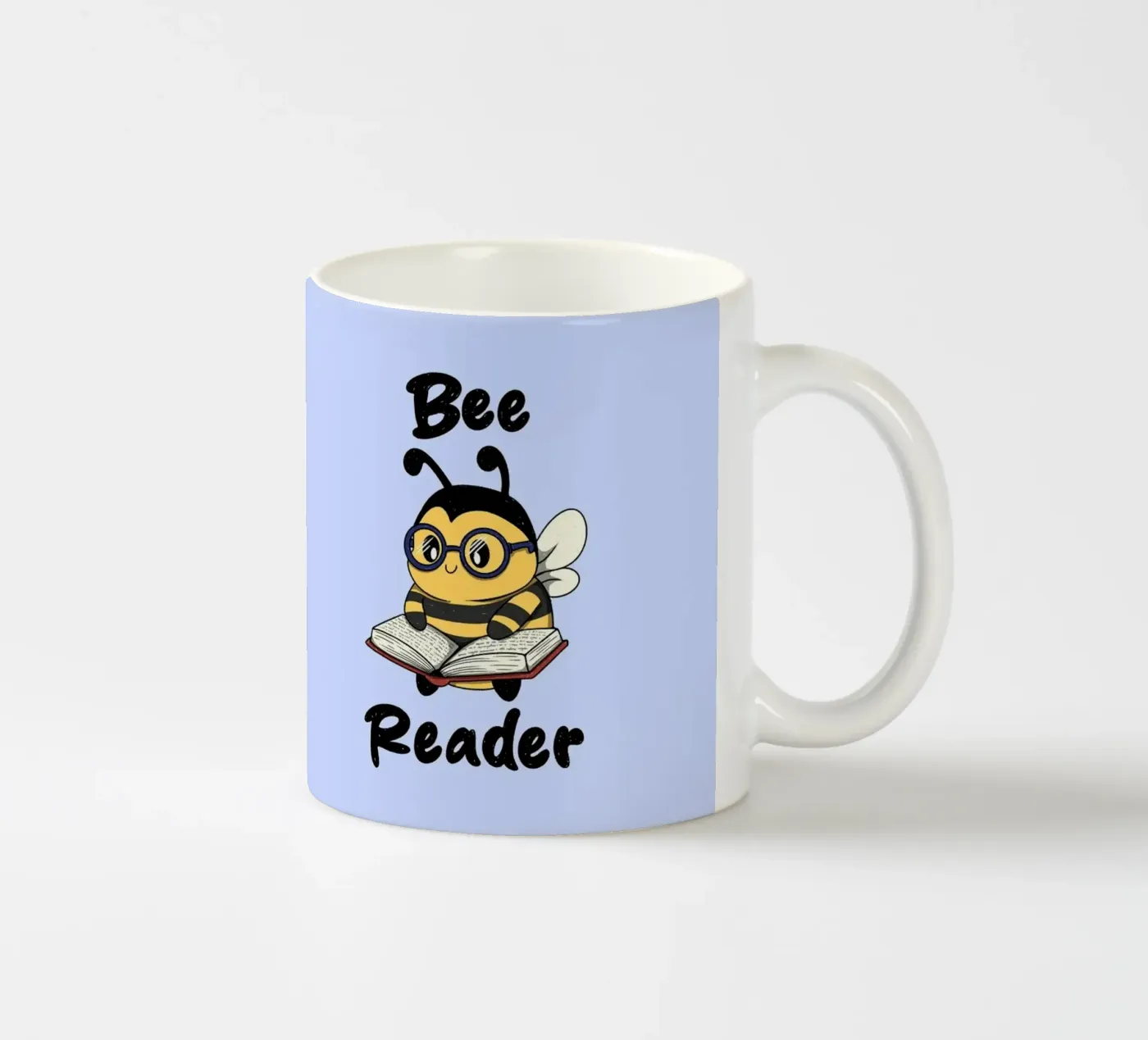 Bee Reader ceramic mug by Loobs