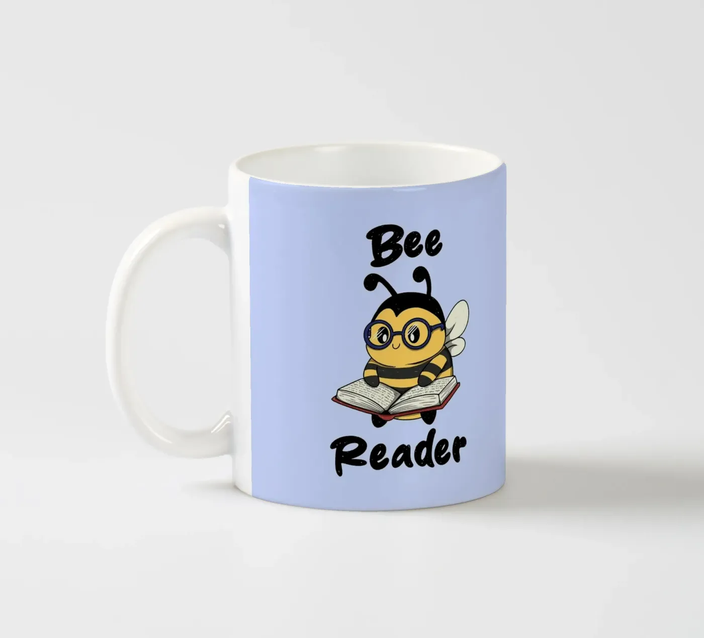 Bee Reader ceramic mug by Loobs