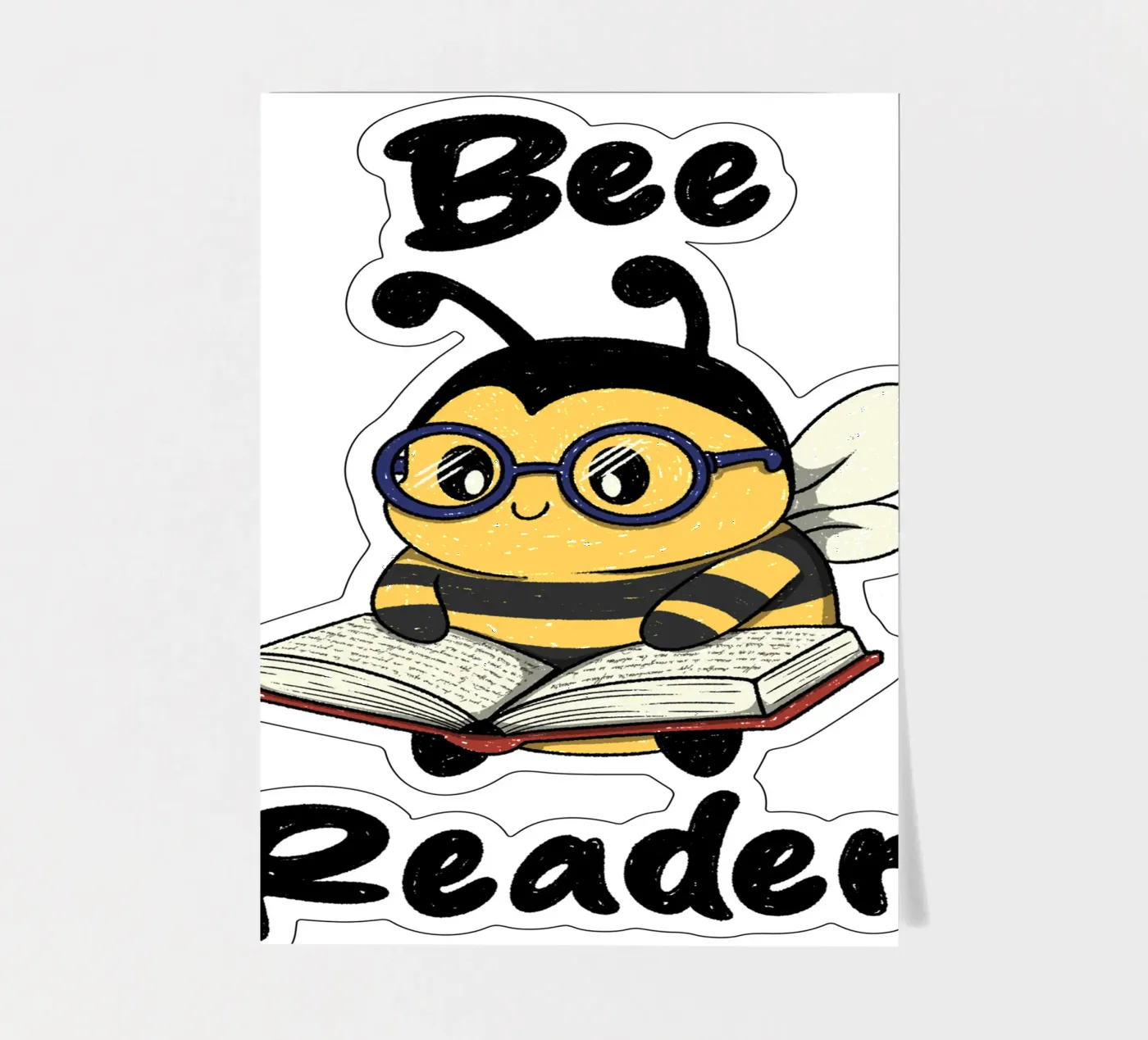 Bee Reader foglio adesivo da Loobs