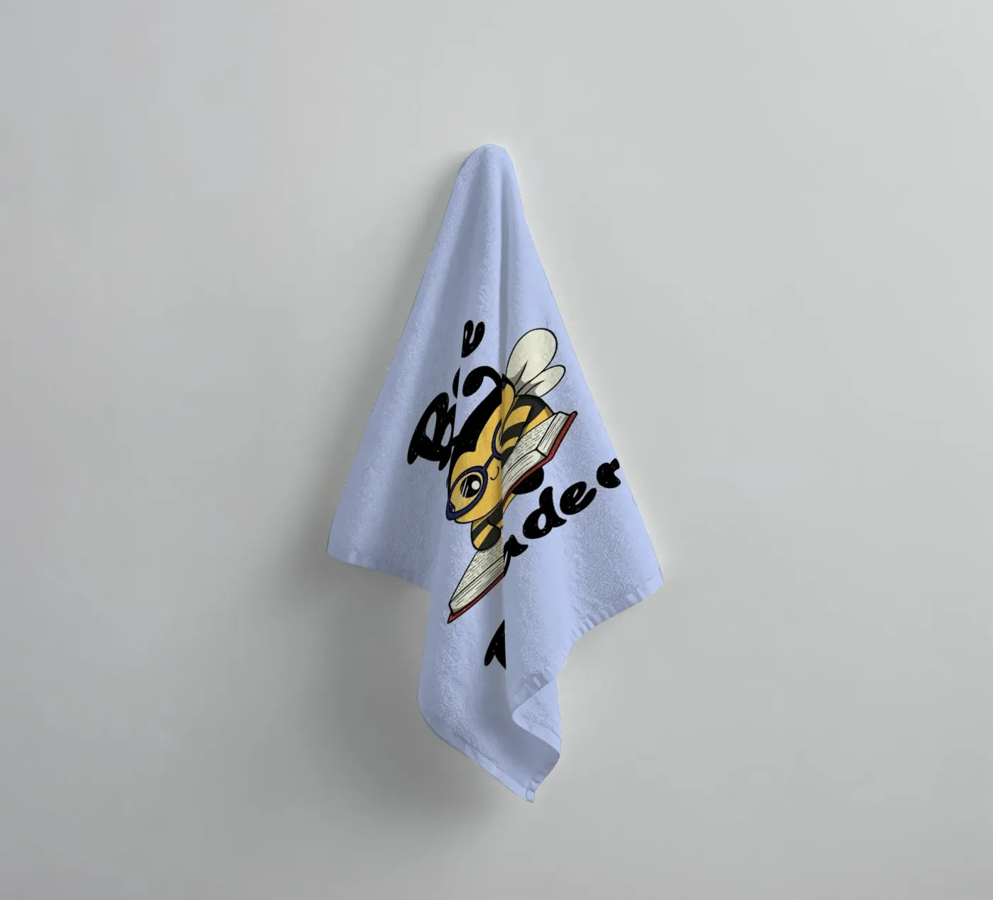 Bee Reader towel by Loobs