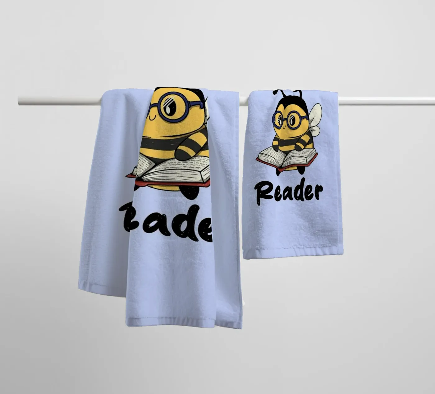 Bee Reader asciugamano da bagno da Loobs