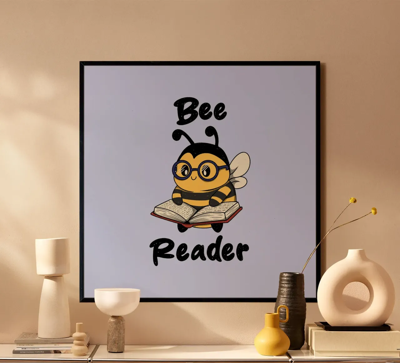 Bee Reader poster by Loobs