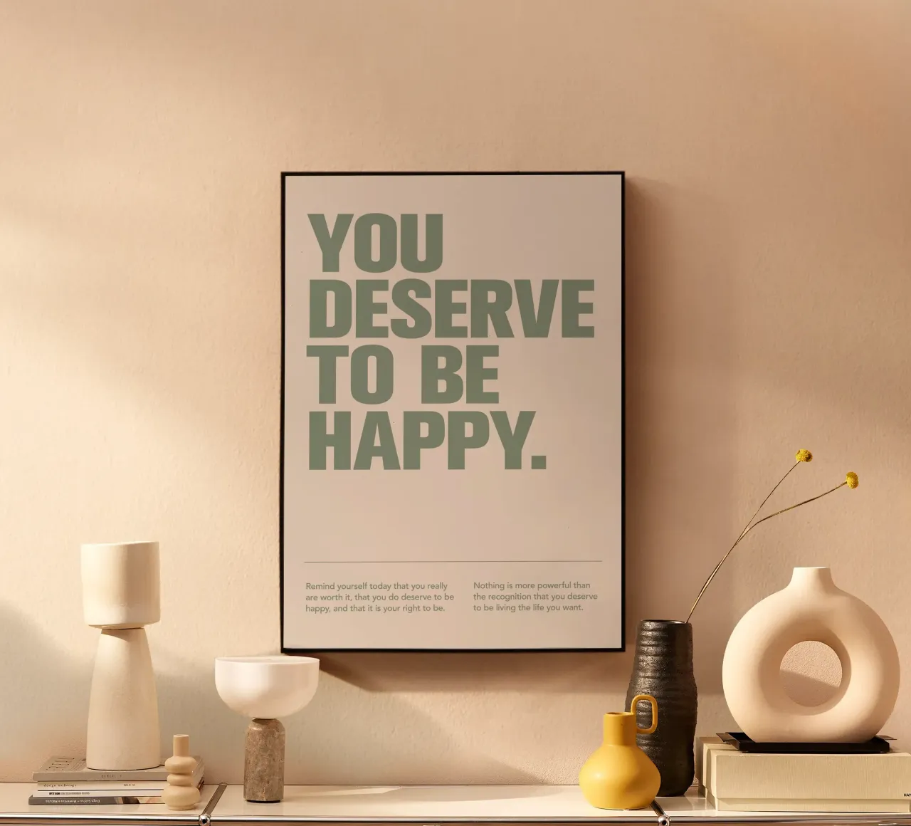 To Be Happy alluminio dibond da Mia Moore