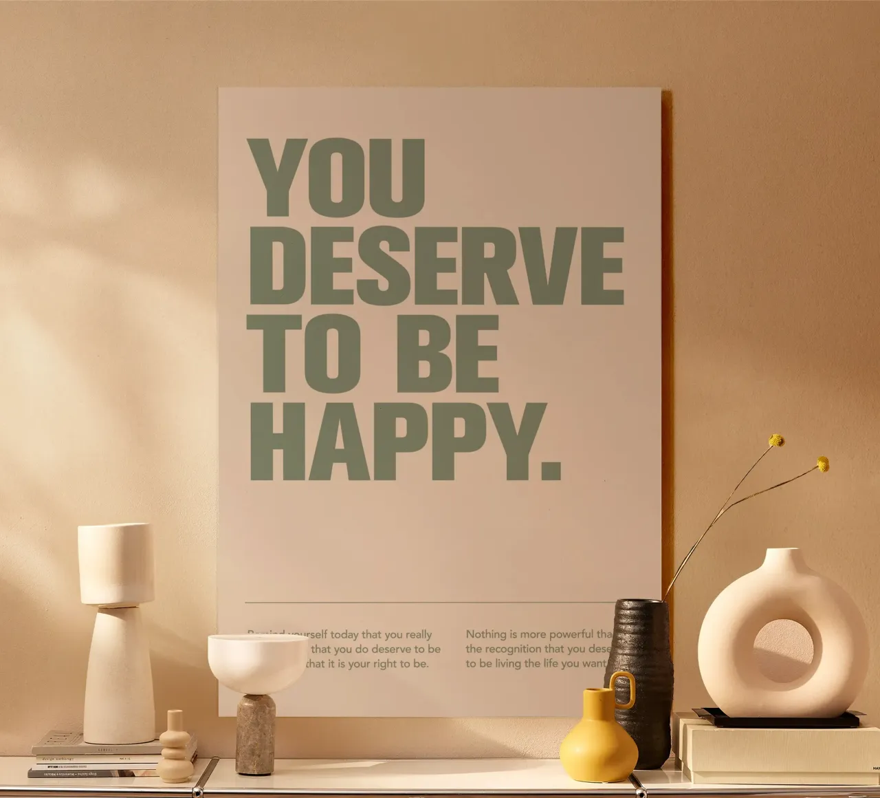 To Be Happy alluminio dibond da Mia Moore