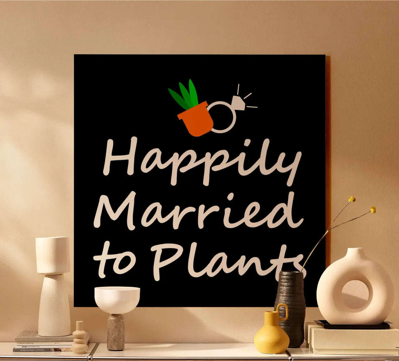 Felicemente sposati con le piante alluminio dibond da mygreenvalue