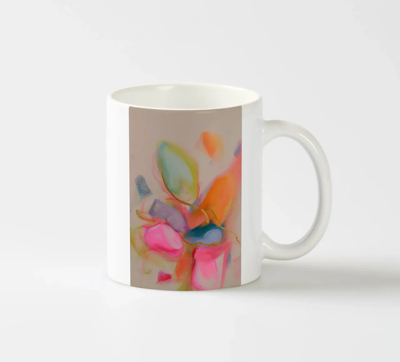 Un'esplosione di energia cromatica tazza in ceramica da Carina Pop & Pastell