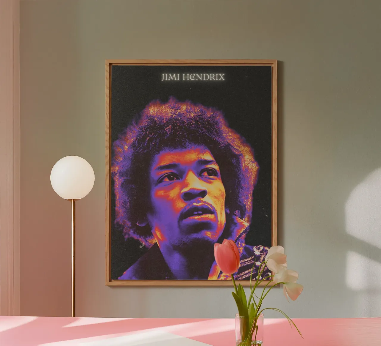 Jimi Hendrix alluminio dibond da Limitless Prints