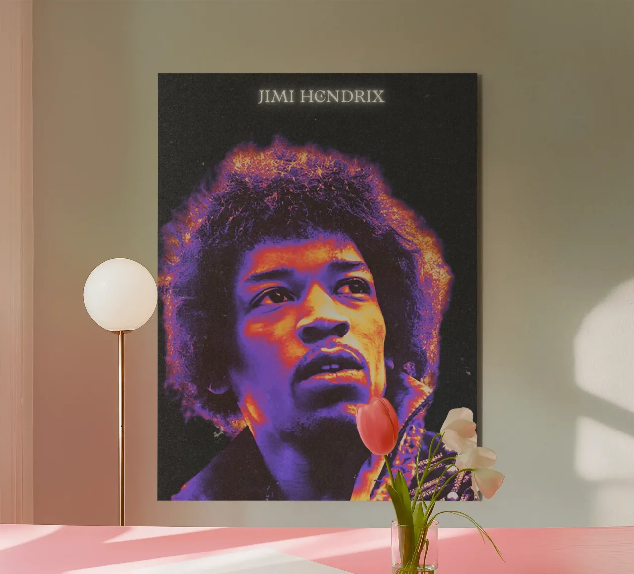 Jimi Hendrix alluminio dibond da Limitless Prints