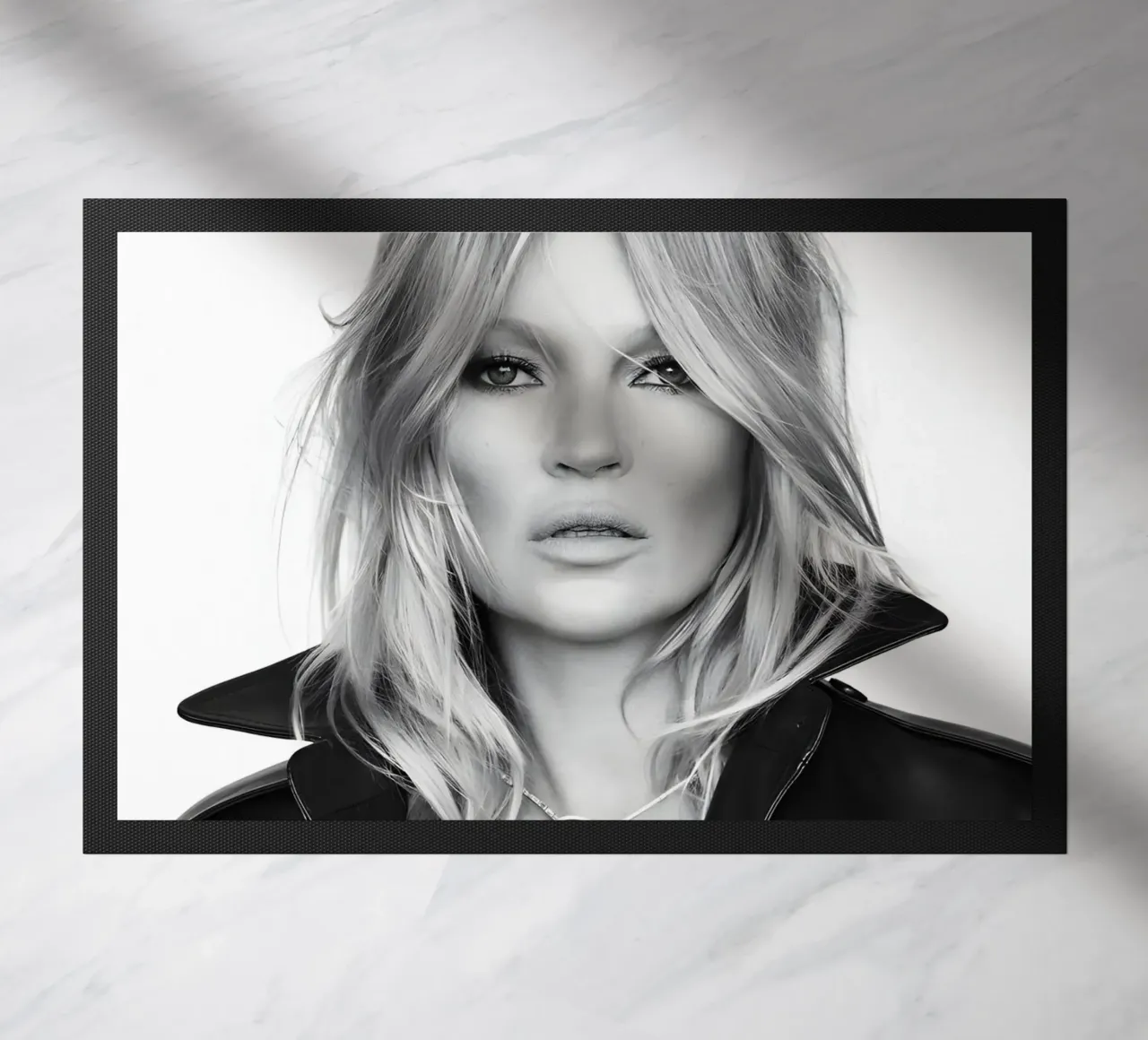 Unbuttoned Authority doormat by vintage singer