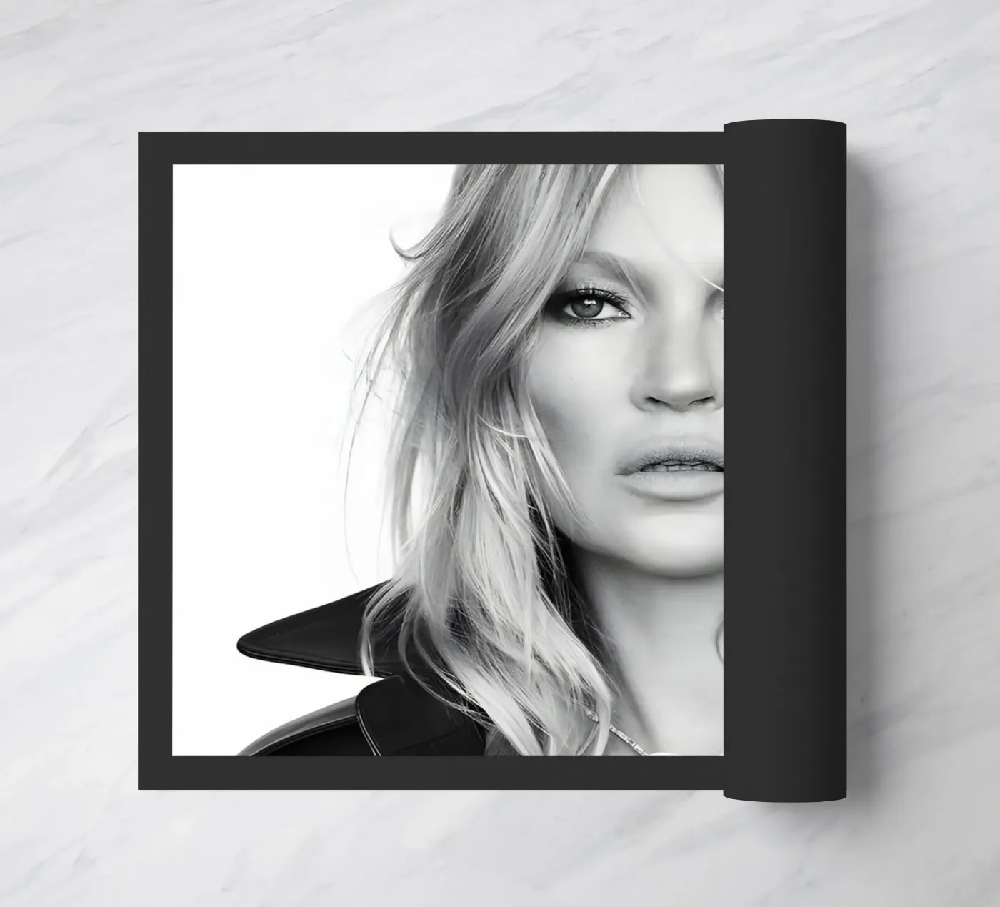 Unbuttoned Authority doormat by vintage singer