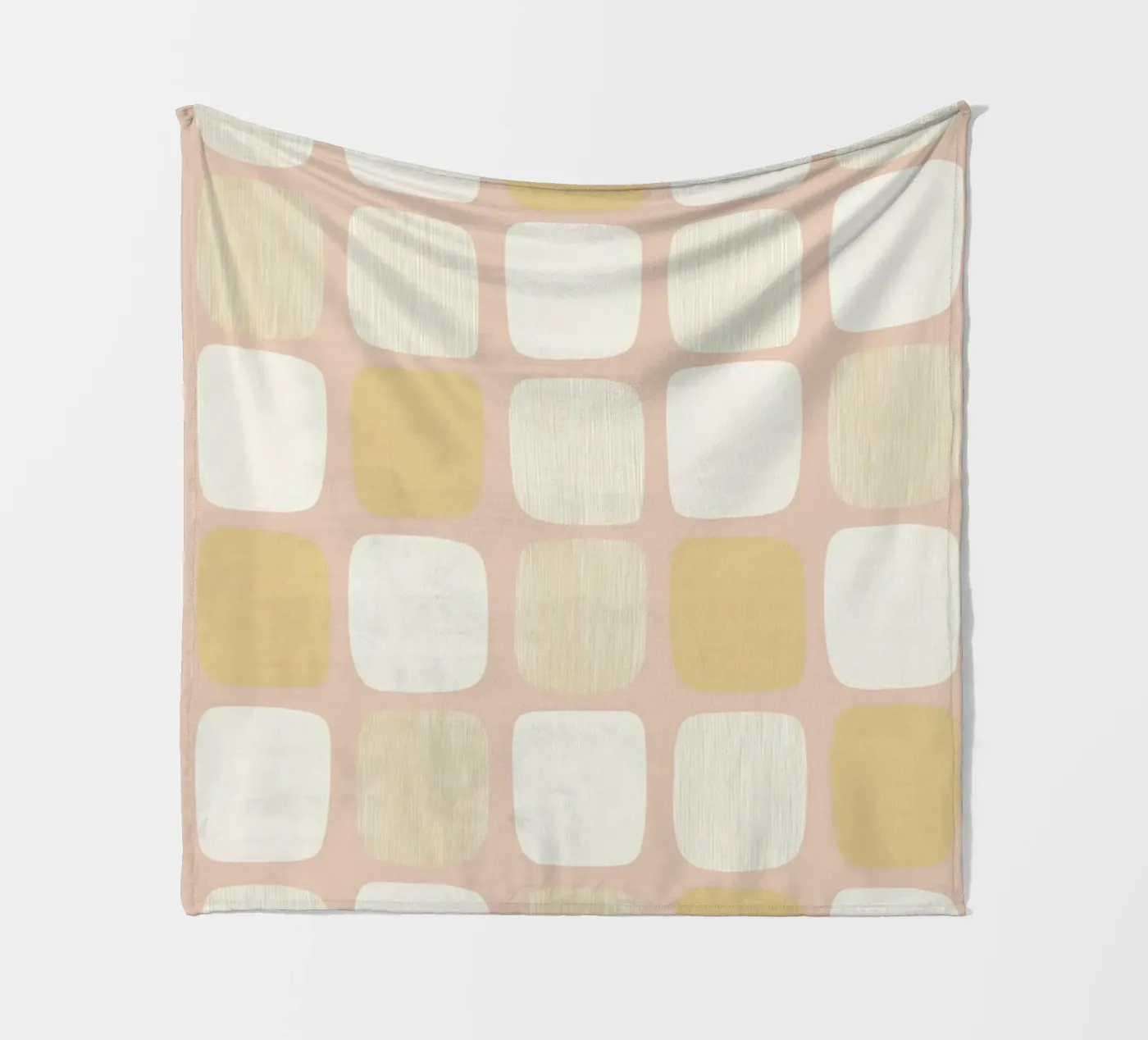 Block pattern Harmony fleece blanket by Carina Pop & Pastell