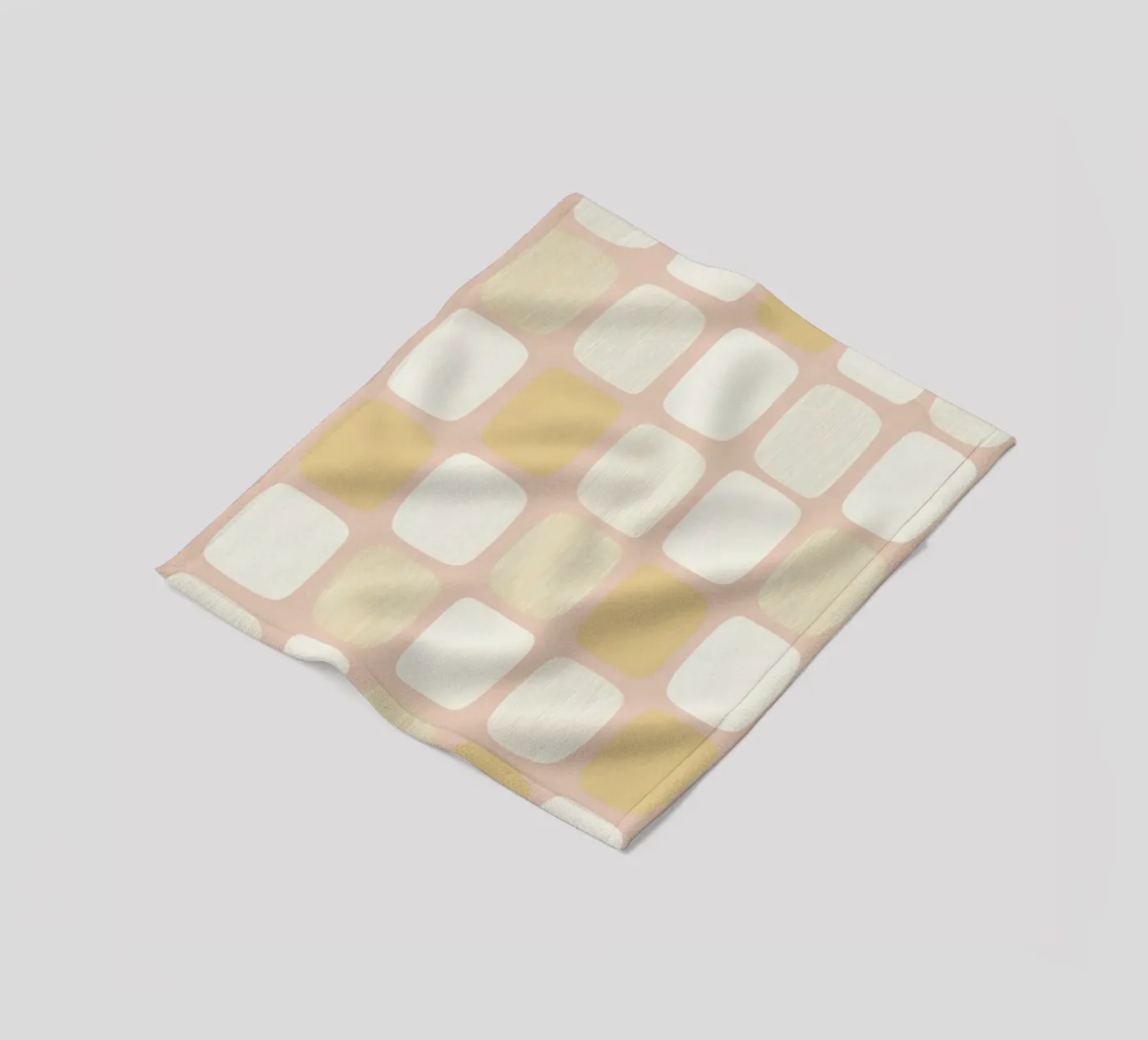 Block pattern Harmony fleece blanket by Carina Pop & Pastell