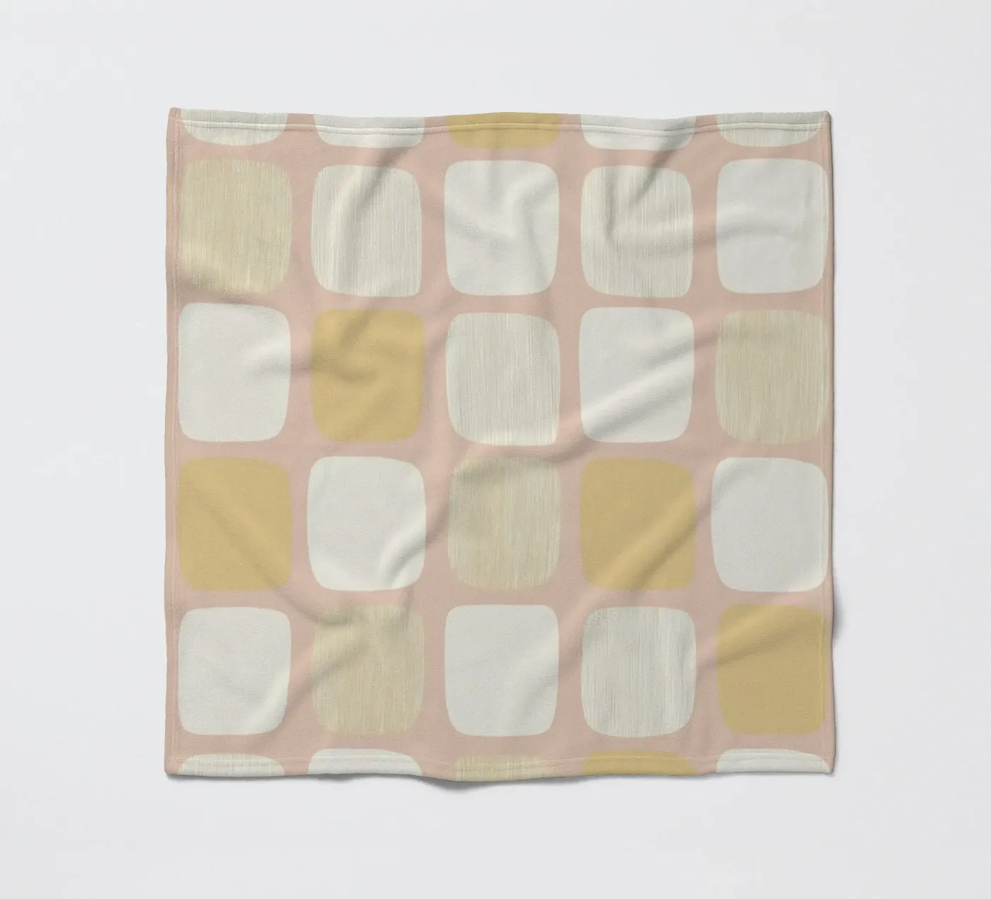 Blockmuster Harmony Fleecedecke von Carina Pop & Pastell