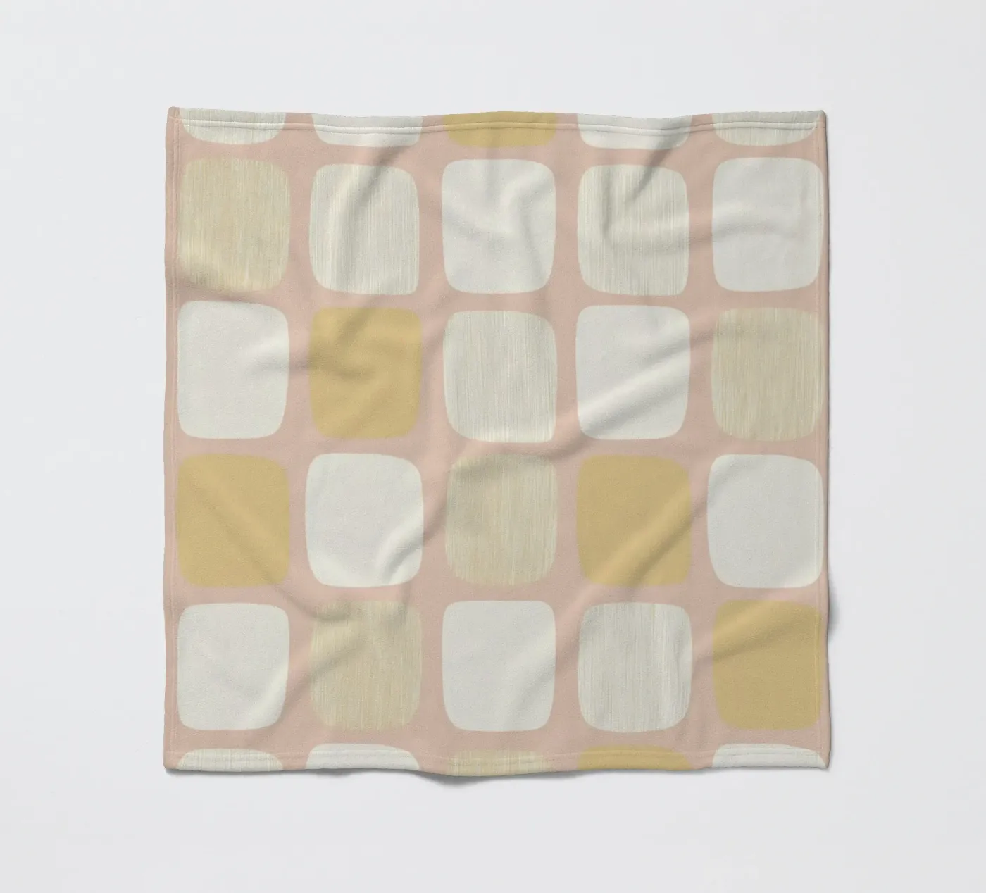 Block pattern Harmony fleece blanket by Carina Pop & Pastell