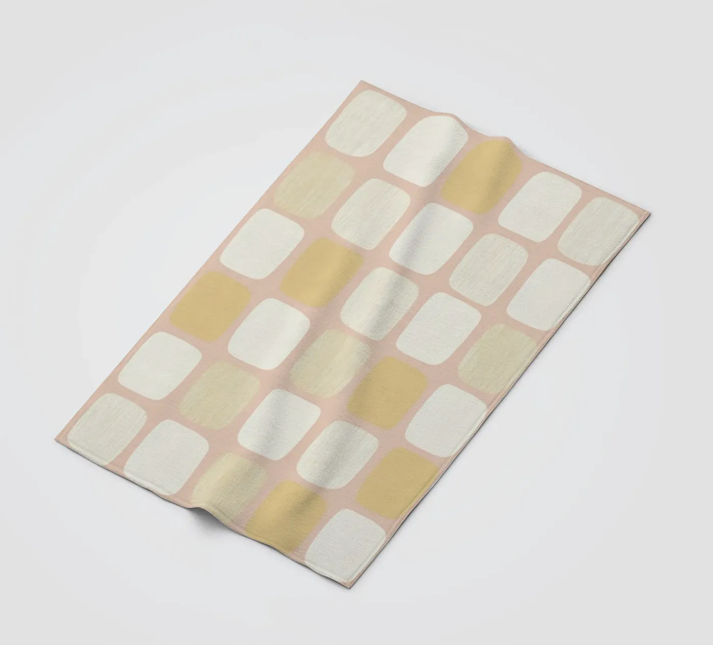 Block pattern Harmony fleece blanket by Carina Pop & Pastell