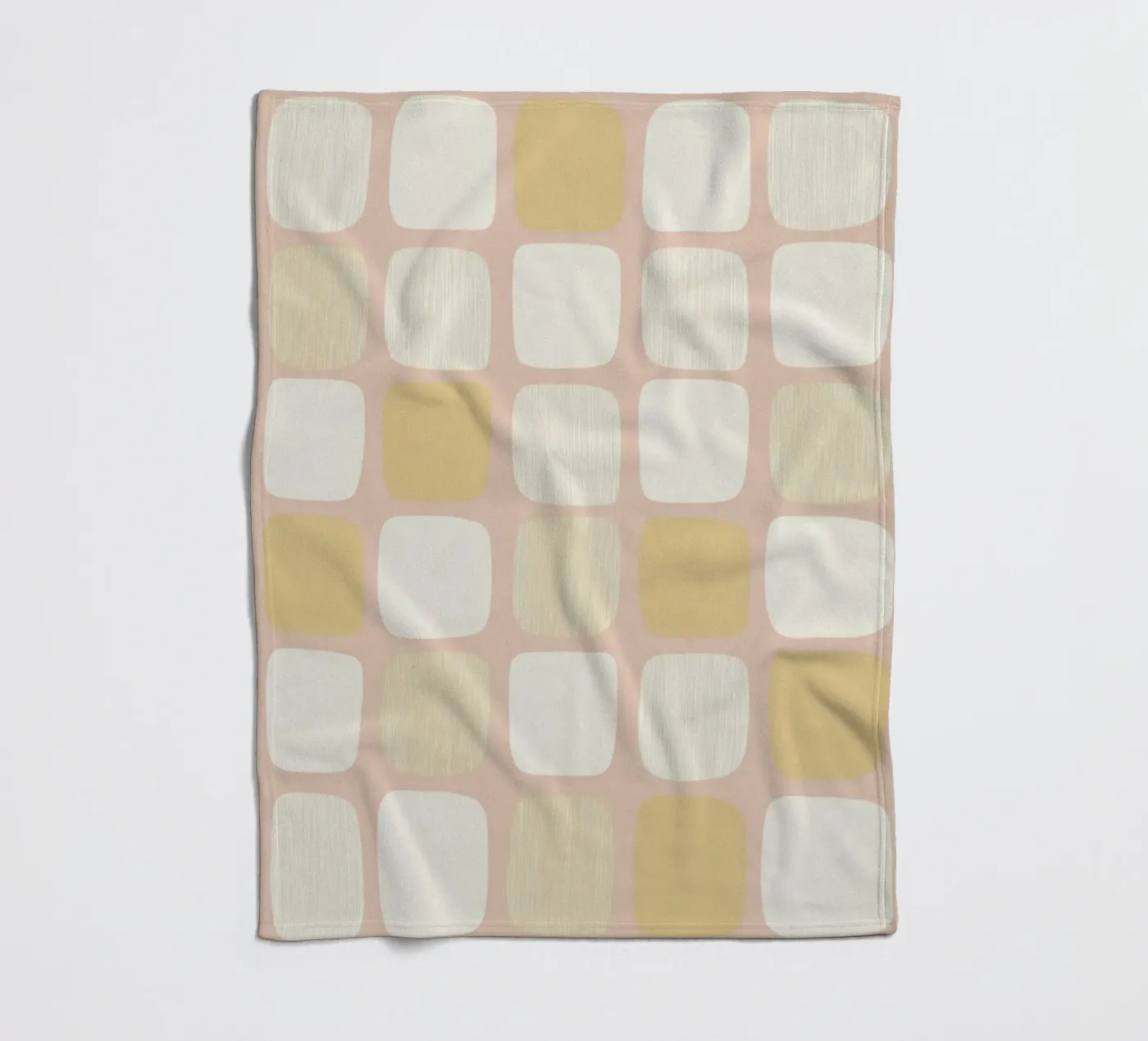 Blockmuster Harmony Fleecedecke von Carina Pop & Pastell