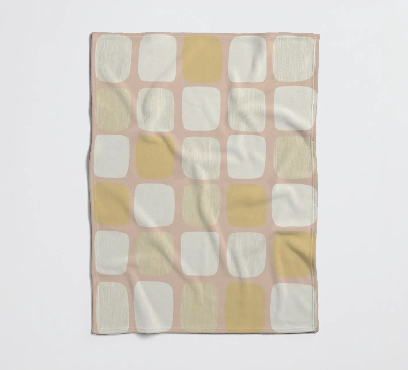 Block pattern Harmony fleece blanket by Carina Pop & Pastell