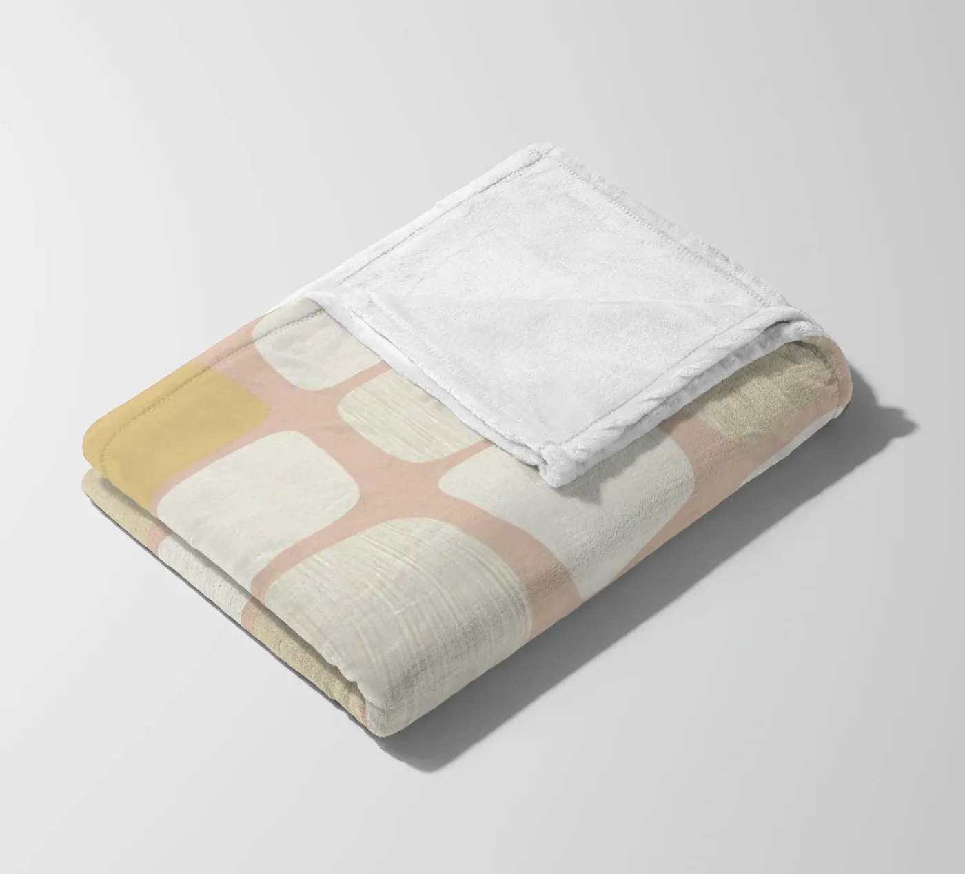 Block pattern Harmony fleece blanket by Carina Pop & Pastell