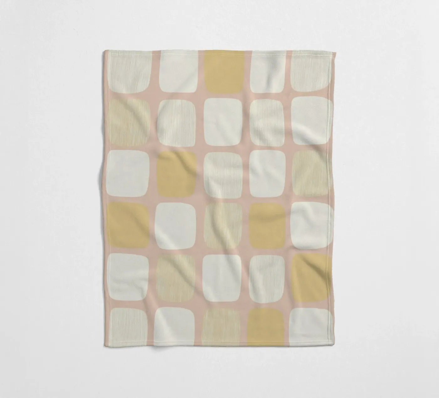 Block pattern Harmony fleece blanket by Carina Pop & Pastell