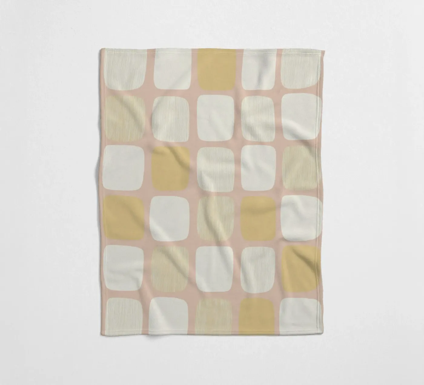 Blockmuster Harmony Fleecedecke von Carina Pop & Pastell