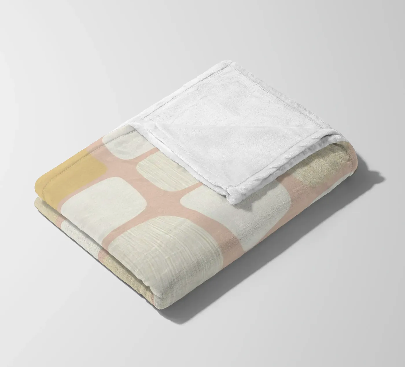 Block pattern Harmony fleece blanket by Carina Pop & Pastell