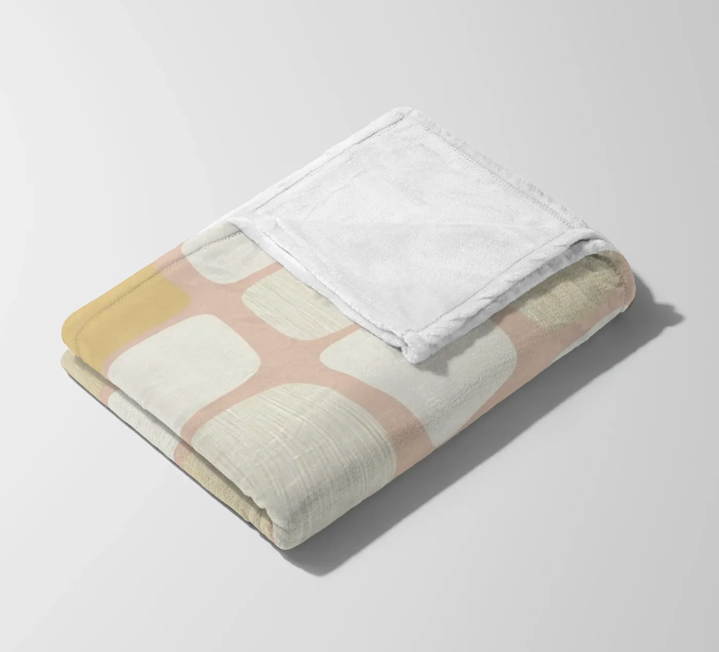 Blockmuster Harmony Fleecedecke von Carina Pop & Pastell