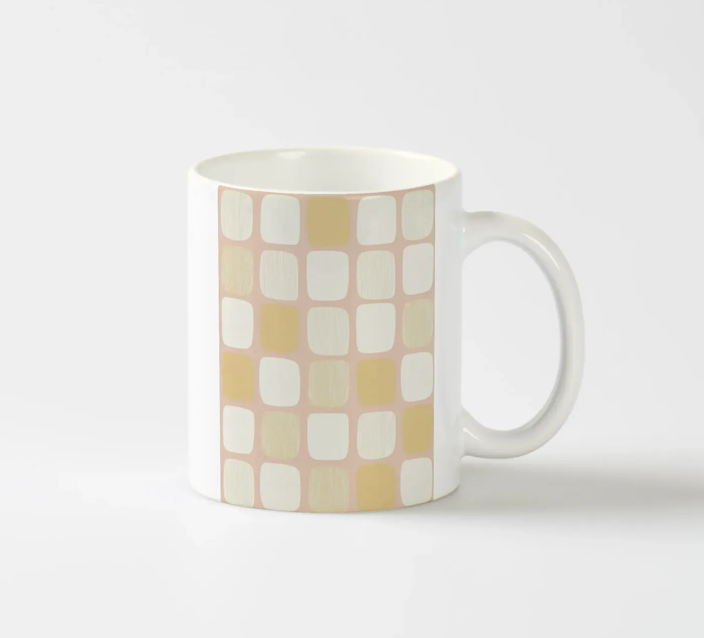 Block pattern Harmony ceramic mug by Carina Pop & Pastell