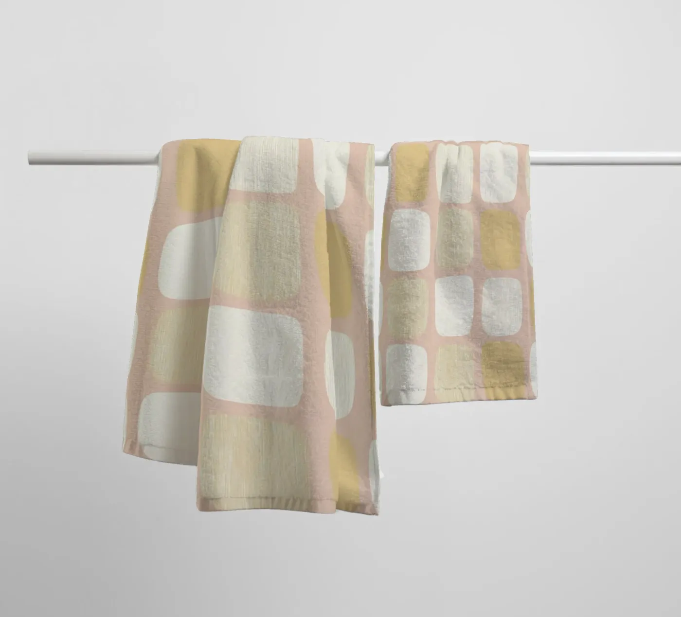 Block pattern Harmony towel by Carina Pop & Pastell
