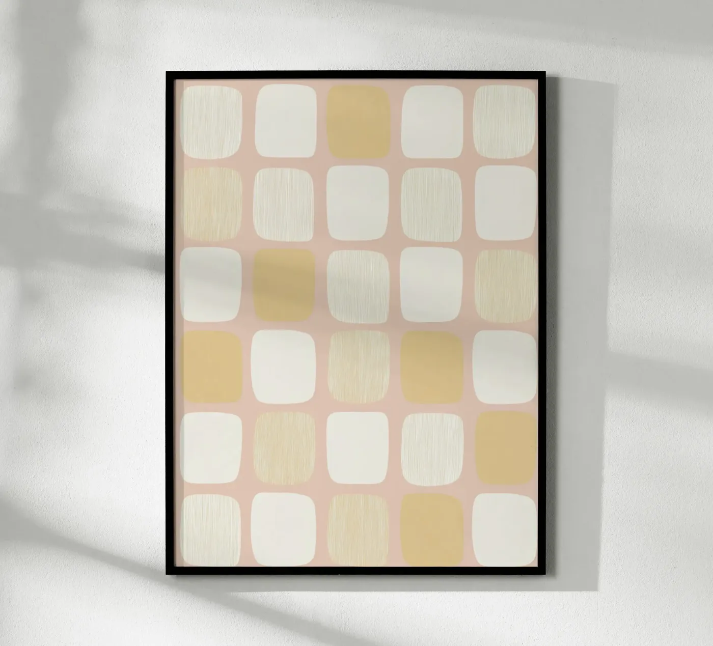 Blokpatroon Harmonie poster van Carina Pop & Pastell