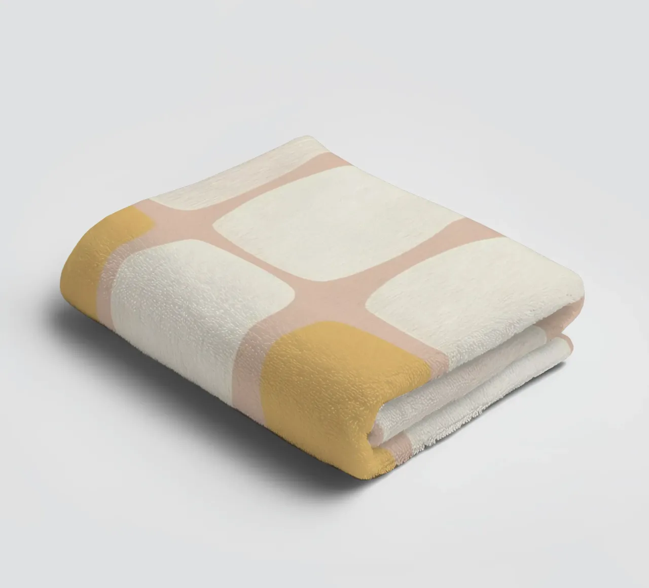 Block pattern of lightness towel by Carina Pop & Pastell