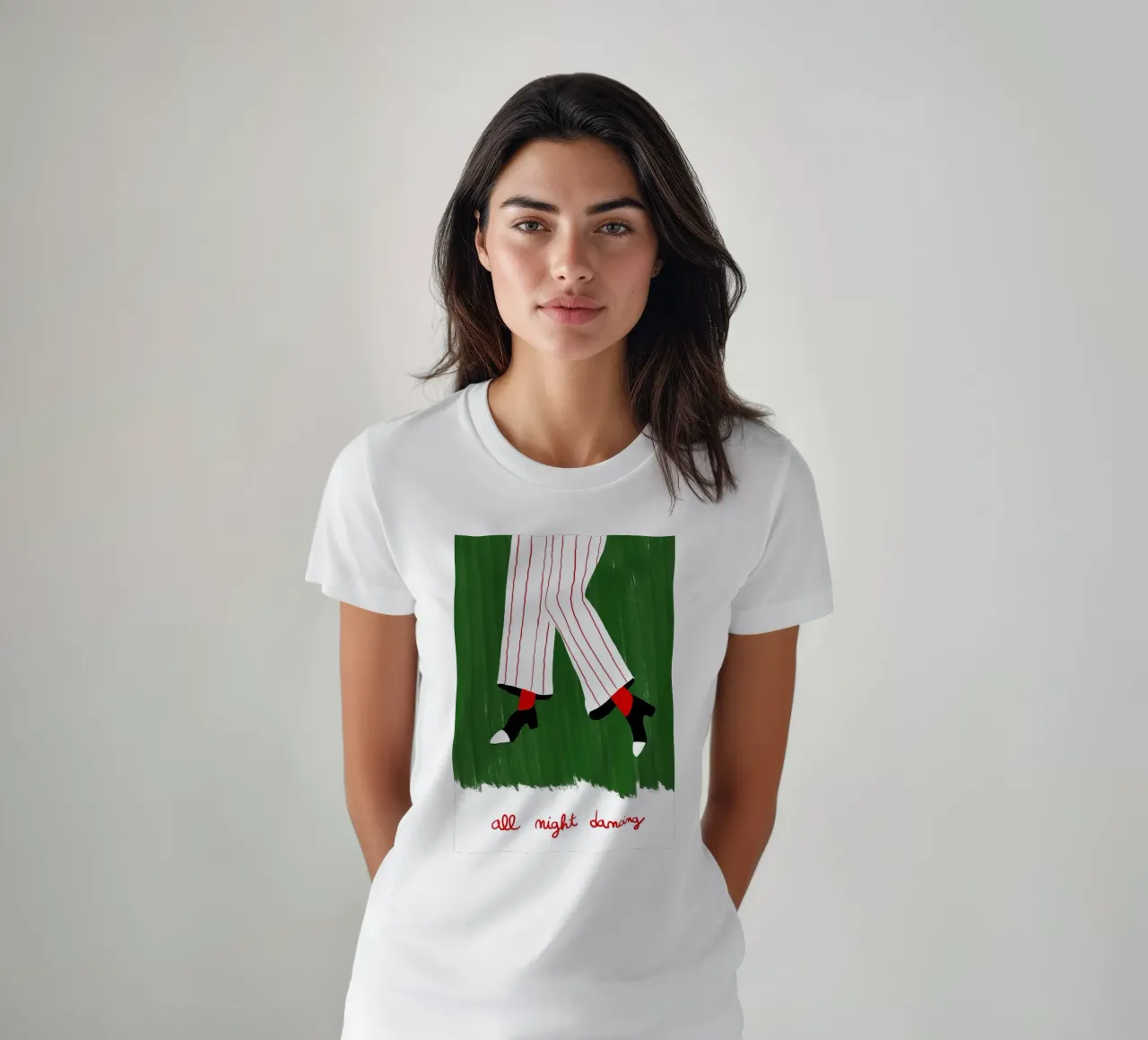 Illustrazione per ballare tutta la notte t-shirt da Tory